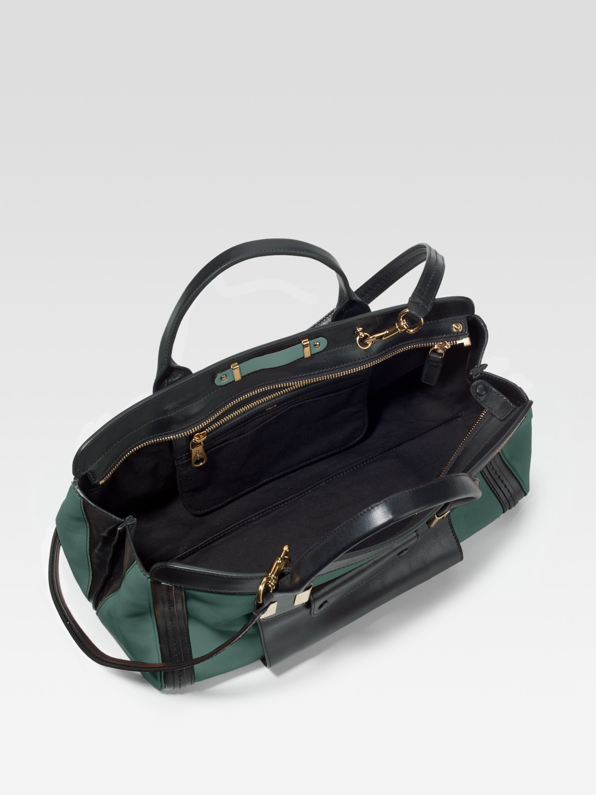 handbags see by chloe - Chlo Alice Springs Medium Leather Tote in Green | Lyst