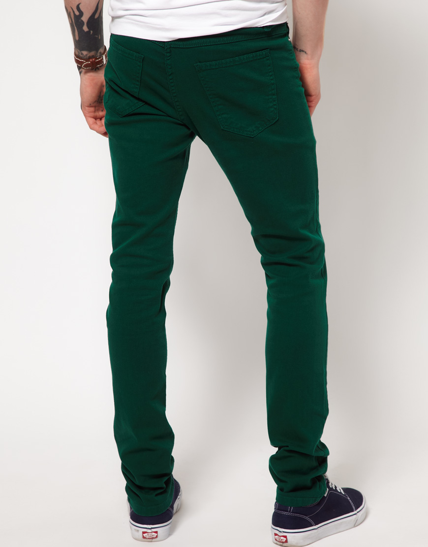 forest green jeans mens