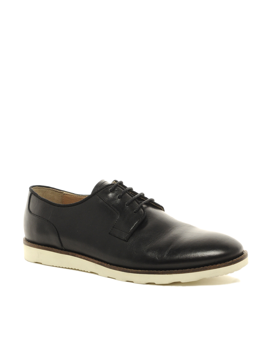 Asos Asos Derby Shoes with Wedge Sole in Black for Men | Lyst