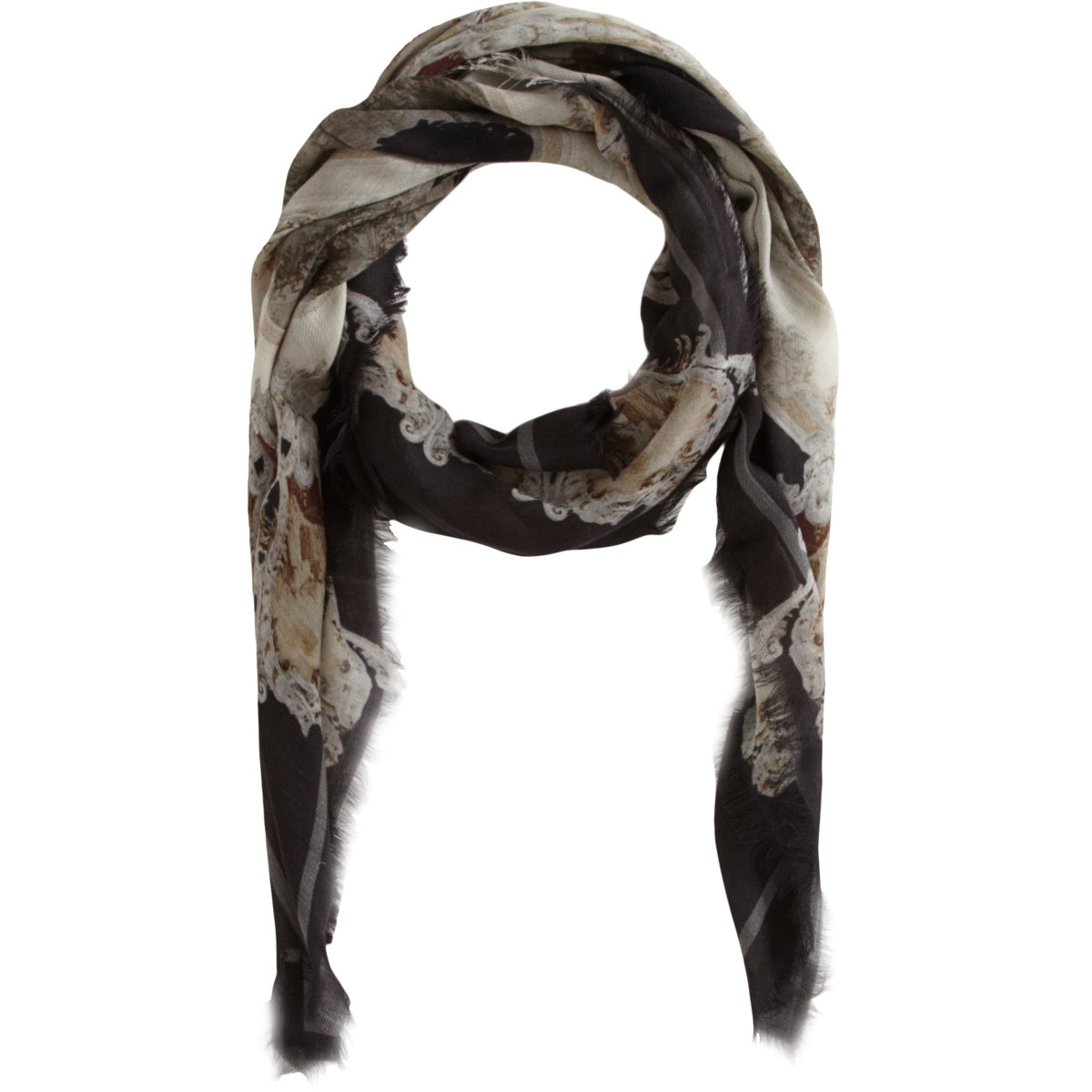 Givenchy Gothic Cathedral Ceiling Print Scarf in Gray (grey) | Lyst