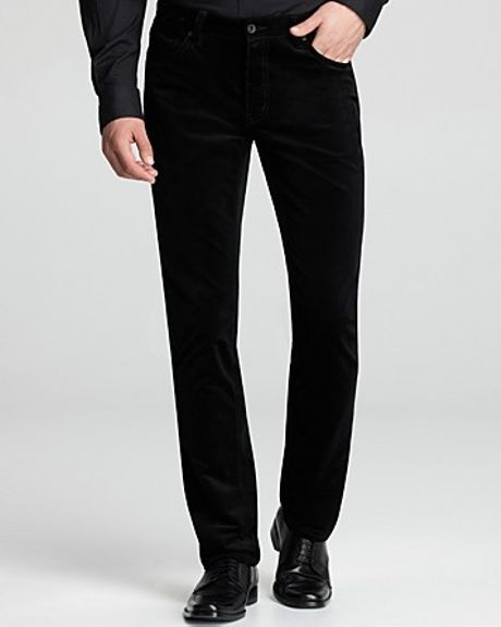 John Varvatos Star Usa Luxe 5 Pocket Corduroy Jeans in Black for Men | Lyst