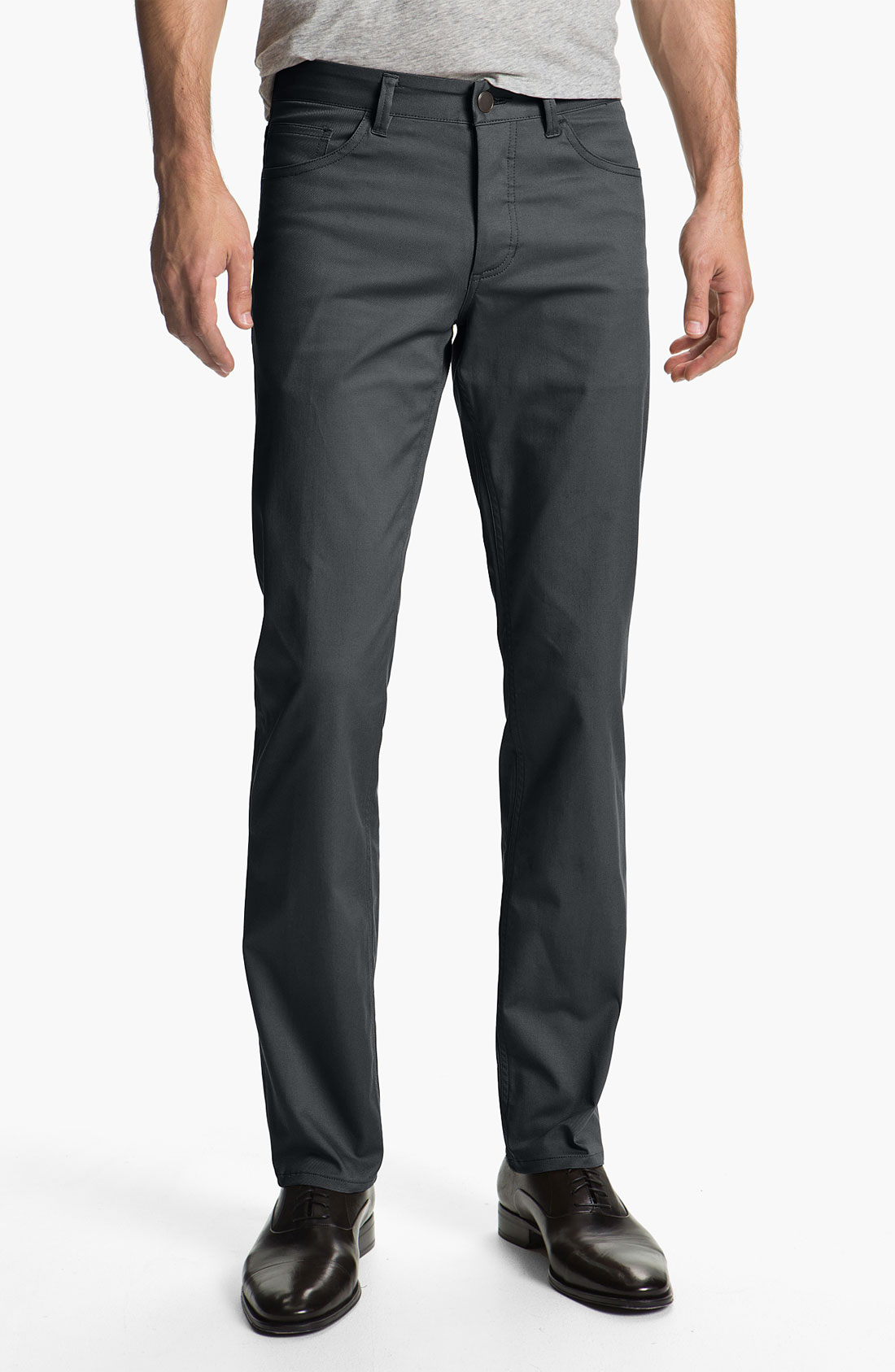 Theory 'Haydin Writer' Straight Leg Pants in Gray for Men (eclipse) | Lyst