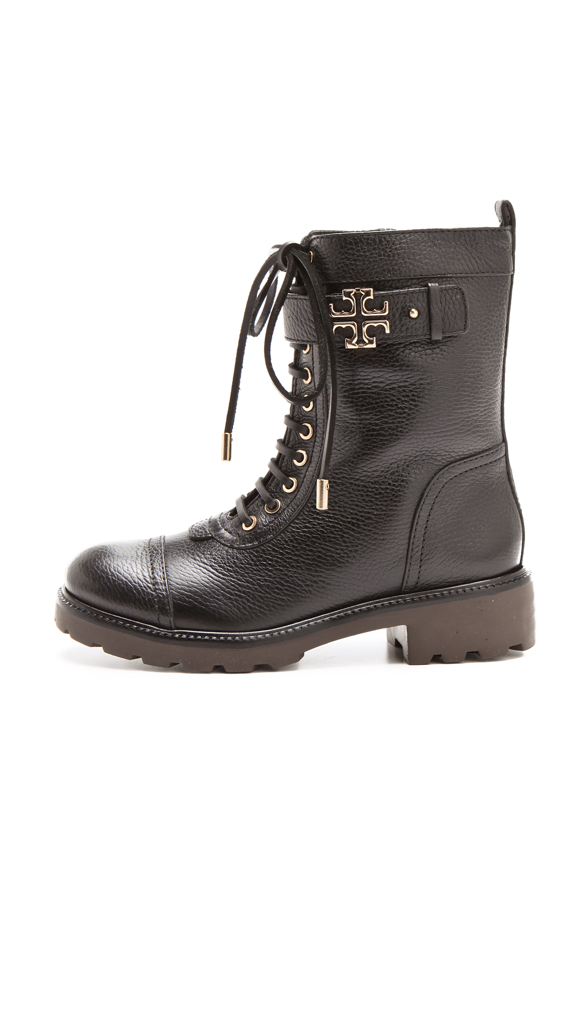 tory burch t hardware combat boot
