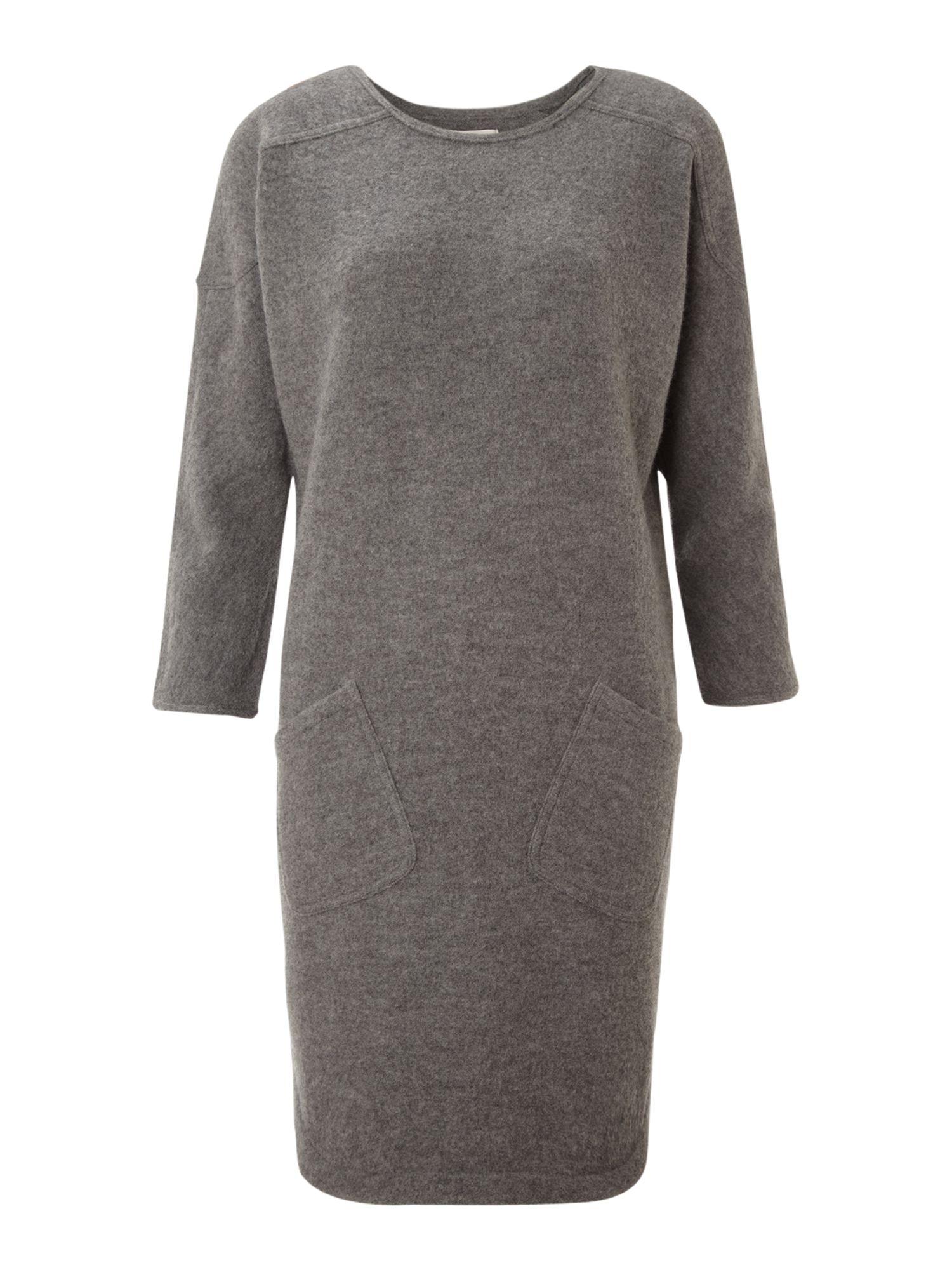 Whistles Daisie Boiled Wool Dress in Gray (grey) Lyst