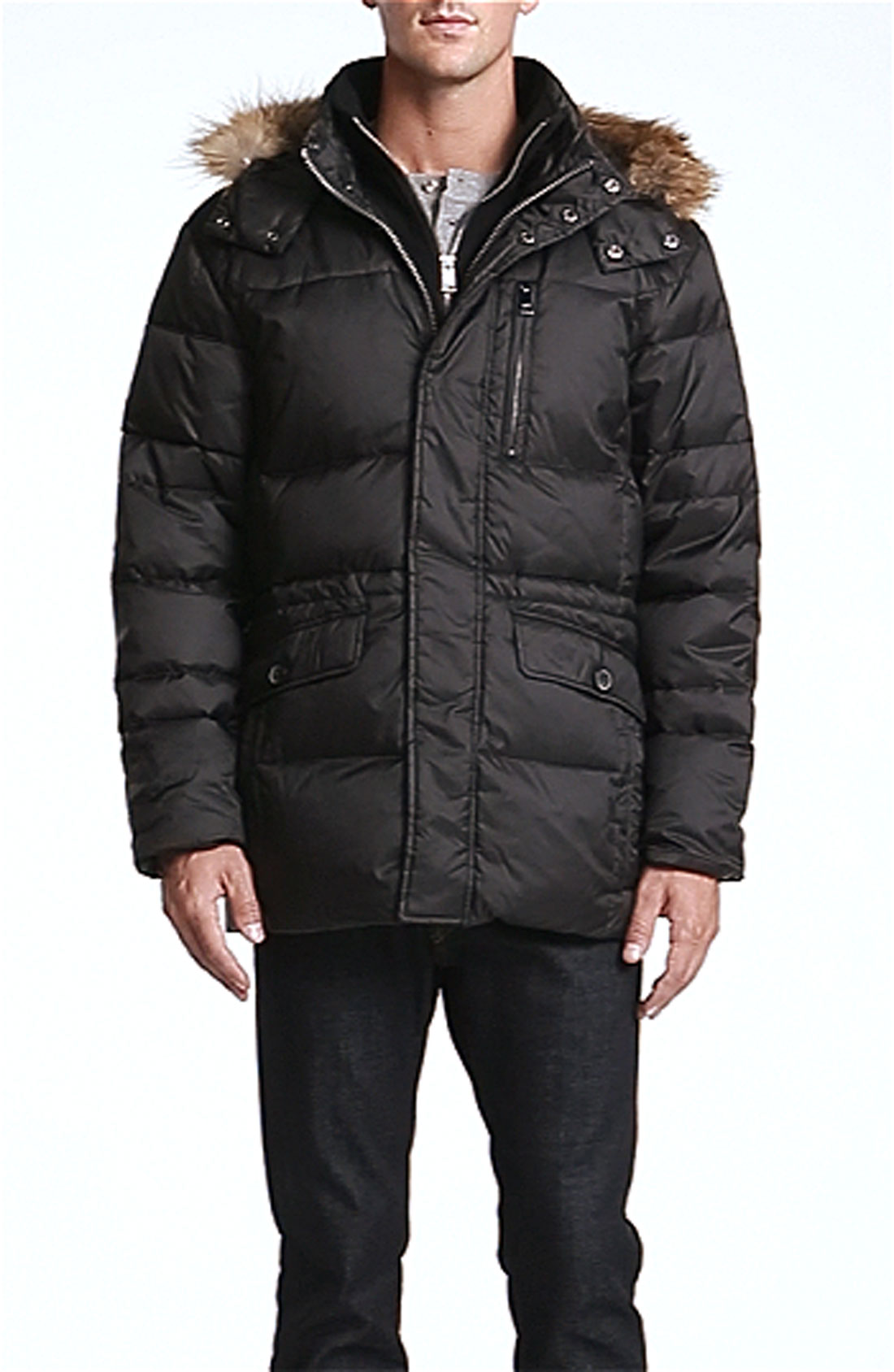 Marc new york By Andrew Marc Alpine Ultra Down Jacket with Genuine ...
