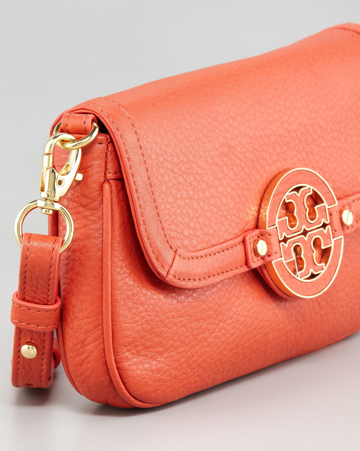 orange tory burch crossbody bag