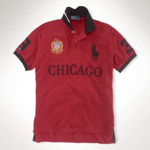 Lyst - Polo Ralph Lauren Customfit Big Pony City Polo in Red for Men