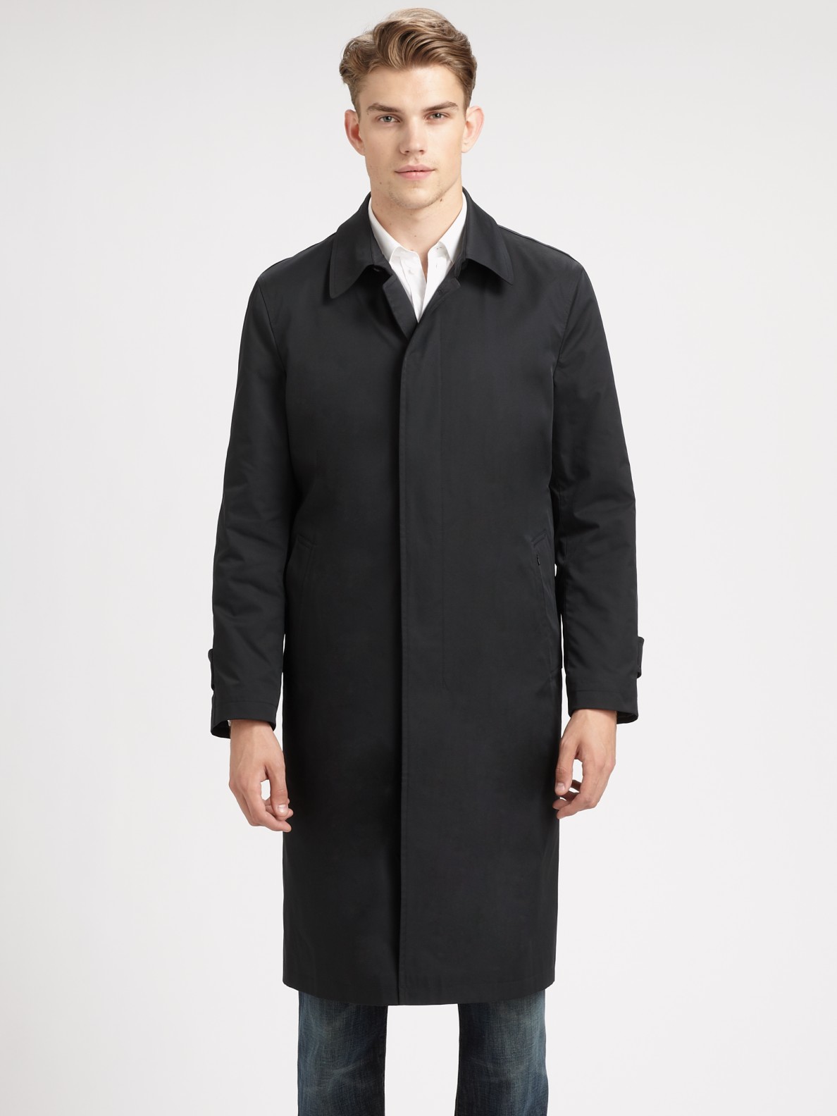 Sanyo Shasta Raglan Coat in Black for Men - Lyst