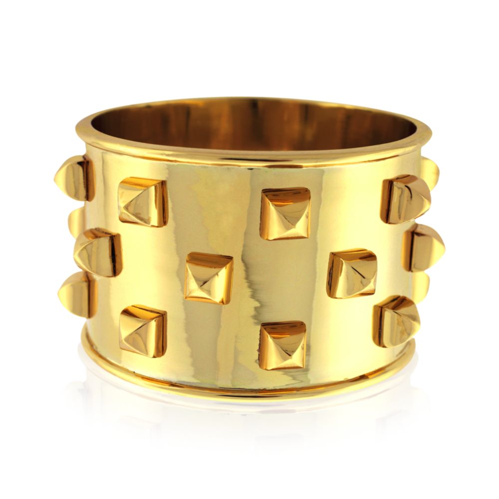 Vince Camuto Goldtone Studded Cuff Bracelet in Metallic | Lyst