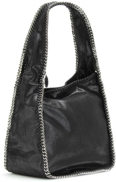 Stella Mccartney Falabella Hobo Shoulder Bag in Black | Lyst