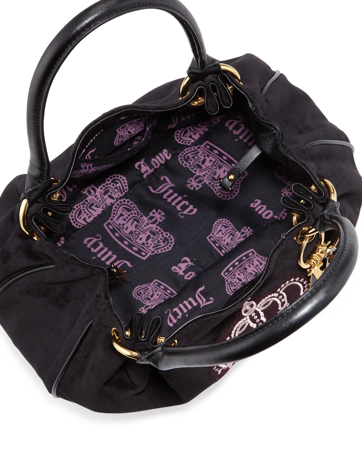 small black fluffy bag