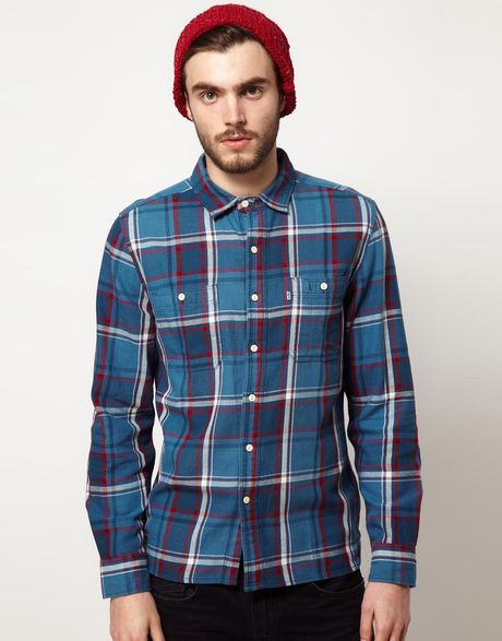 Levi's Levis Flannel Check Shirt in Blue for Men | Lyst