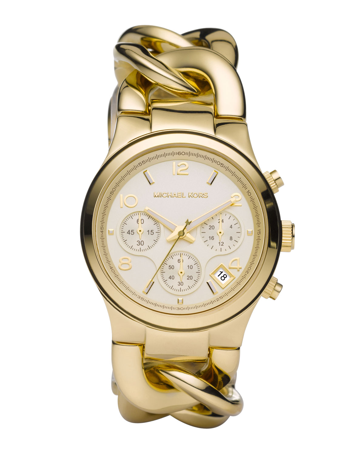 Michael Kors Chainlink Watch in Gold (Metallic) Lyst