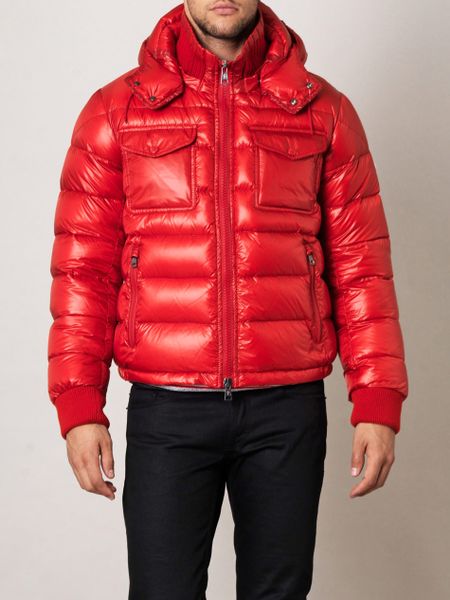Moncler Fedor Quilted Coat in Red for Men | Lyst