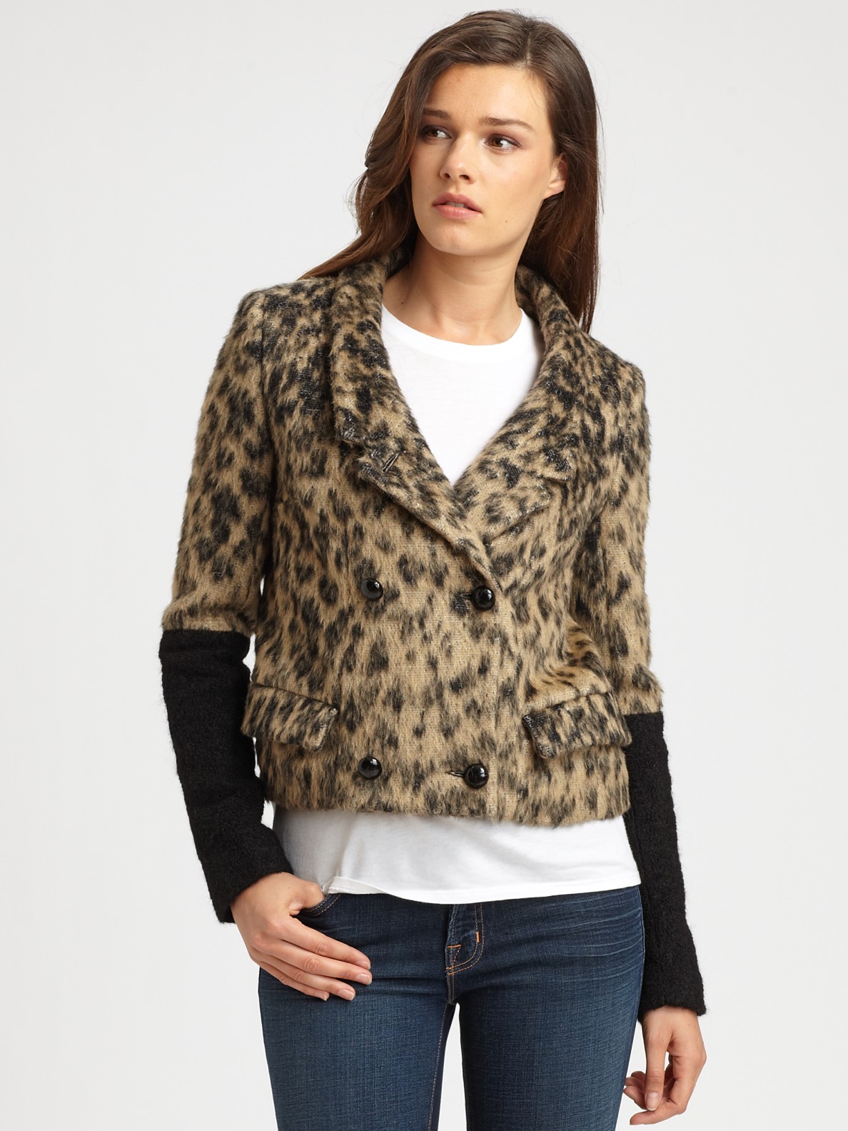 smythe leopard coat