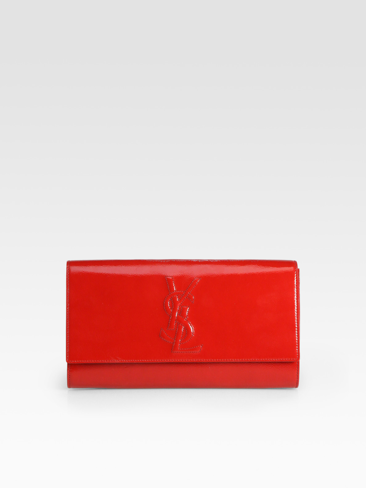 ysl patent leather clutch