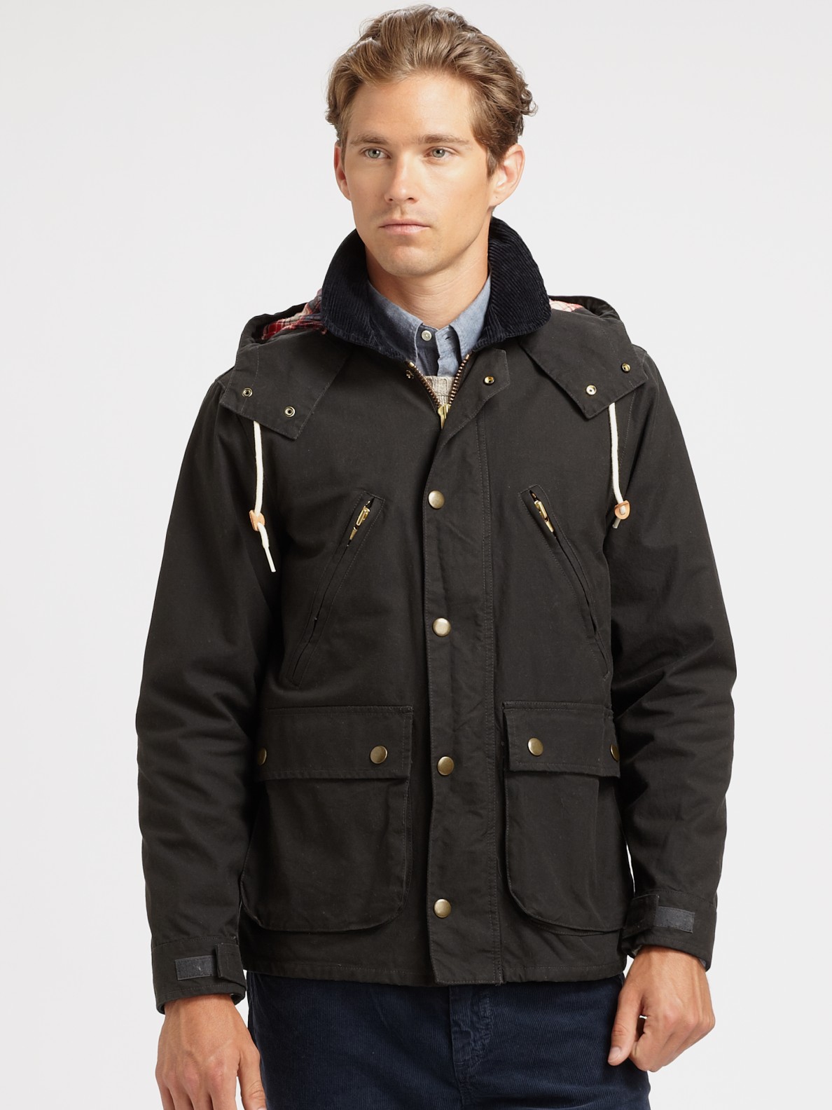 Lyst - Gant rugger The Waxer Parka Jacket in Black for Men