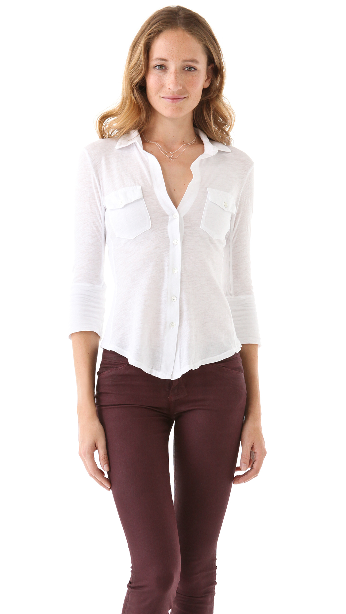 James Perse White Shirt Hot Sale, 56 