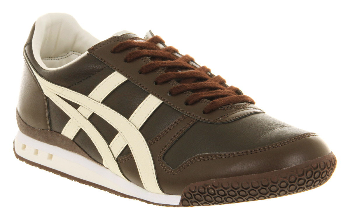 Onitsuka tiger Ultimate 81 Seal Brown Off White Leather in Brown for ...