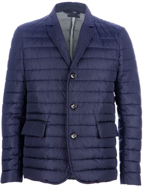 Paolo Pecora Padded Jacket in Blue for Men | Lyst