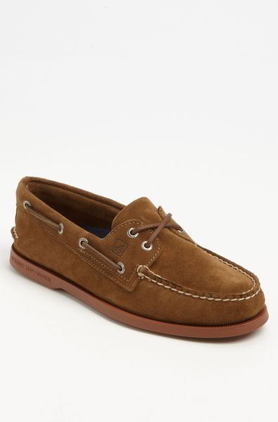 Sperry Top-sider Authentic Original Suede Boat Shoe in Brown for Men ...