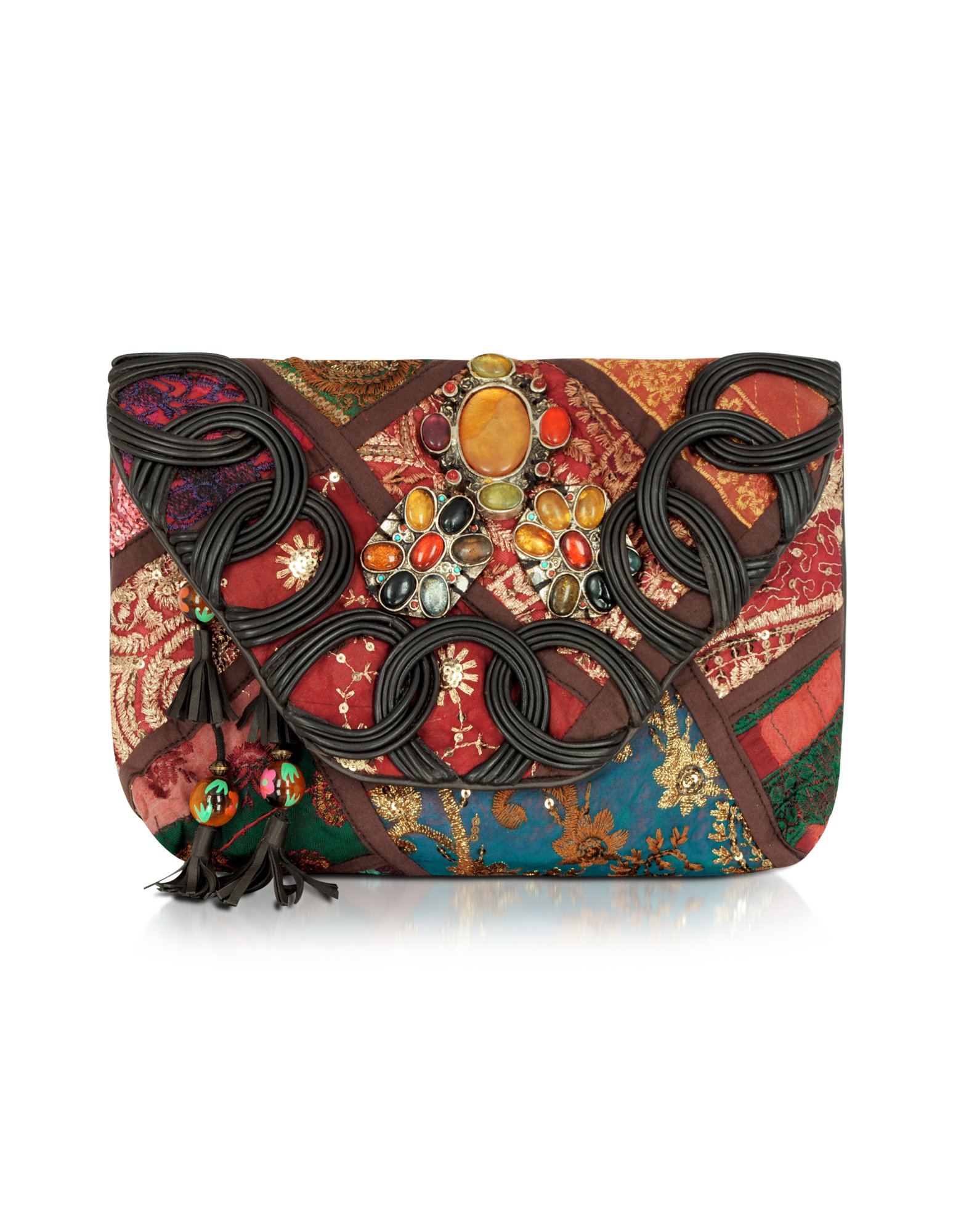 Antik Batik Handbags Antik Batik Leather Amarilo Clutch Bag in Brown Lyst