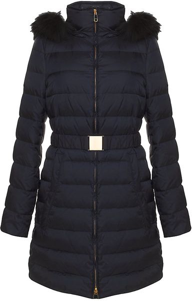 Boss Black Paudrey Quilted Coat in Blue (navy) | Lyst