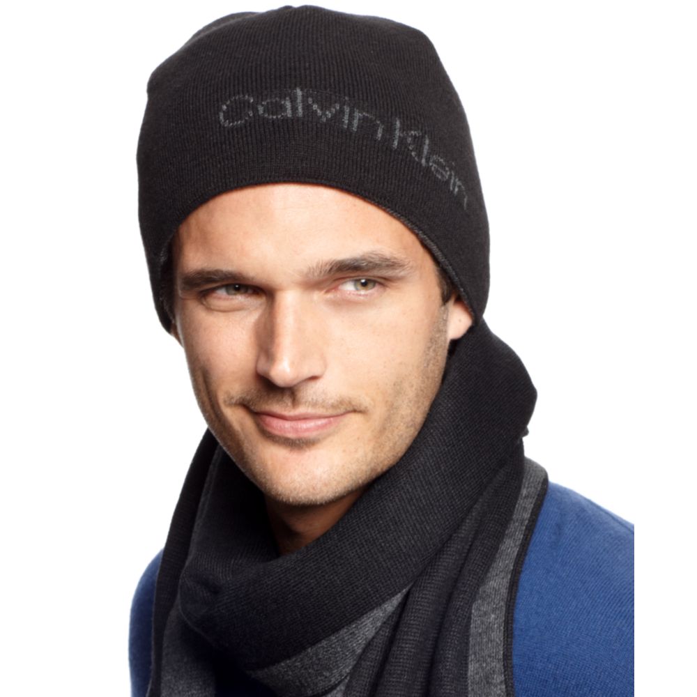 calvin klein men's beanie