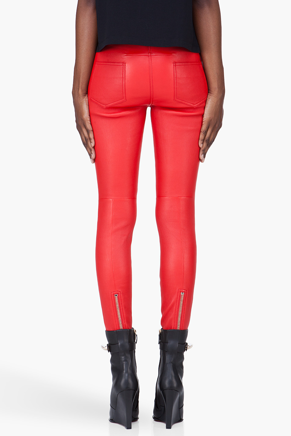 Givenchy Skinny Fit Trouser in Red - Lyst