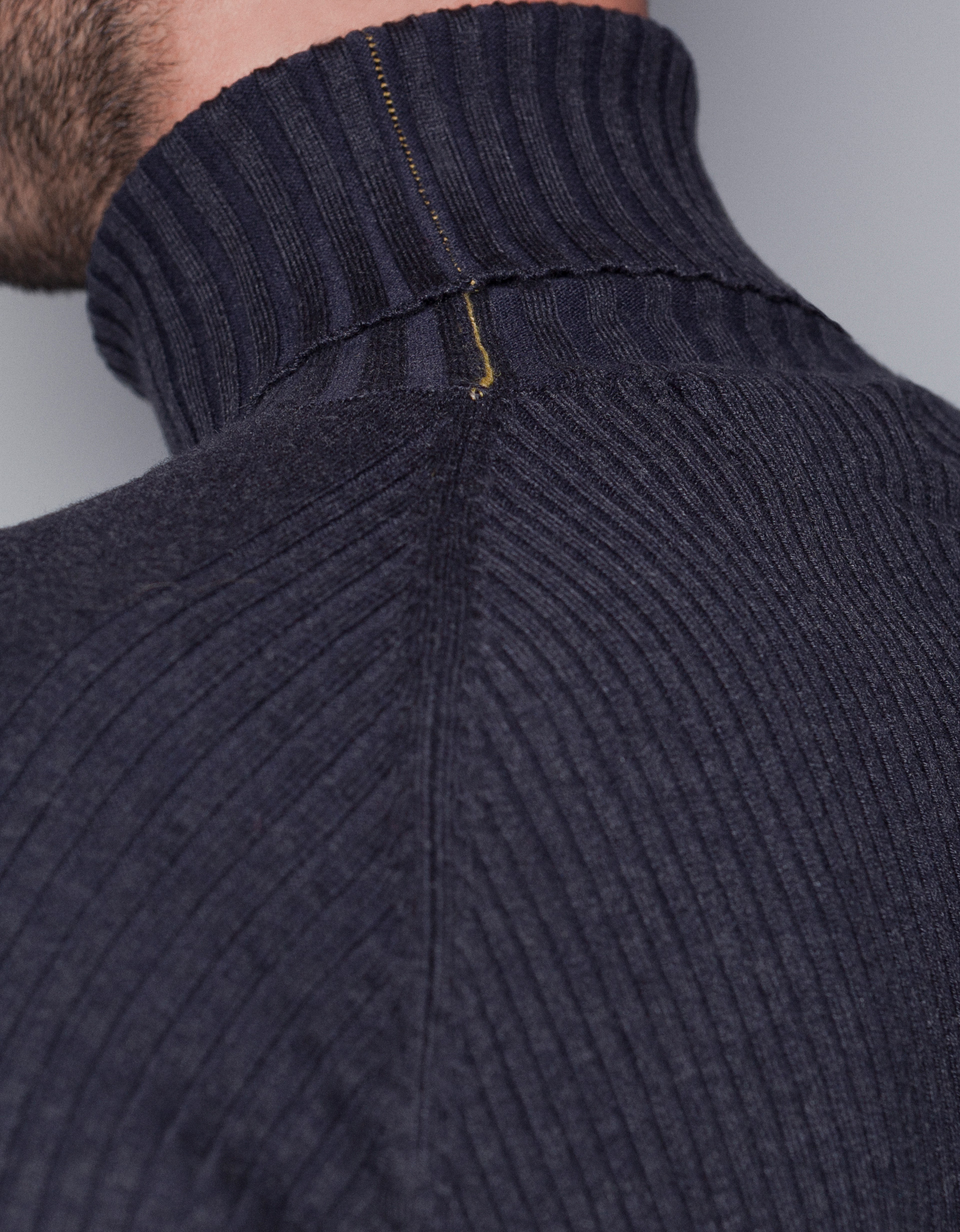 Zara Ribbed Polo Neck Sweater in Blue for Men Lyst