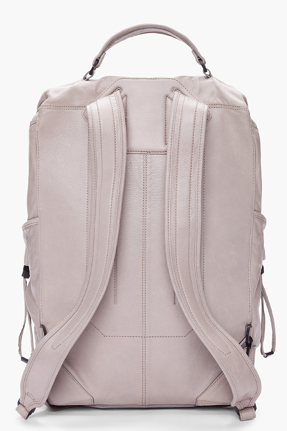 Alexander Wang Leather Wallie Backpack in Grey (Gray) for Men - Lyst