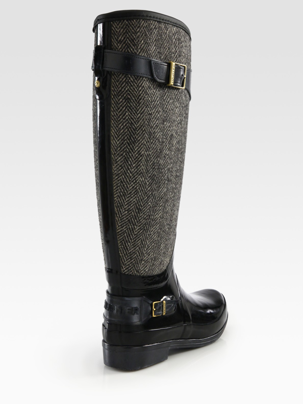herringbone rain boots