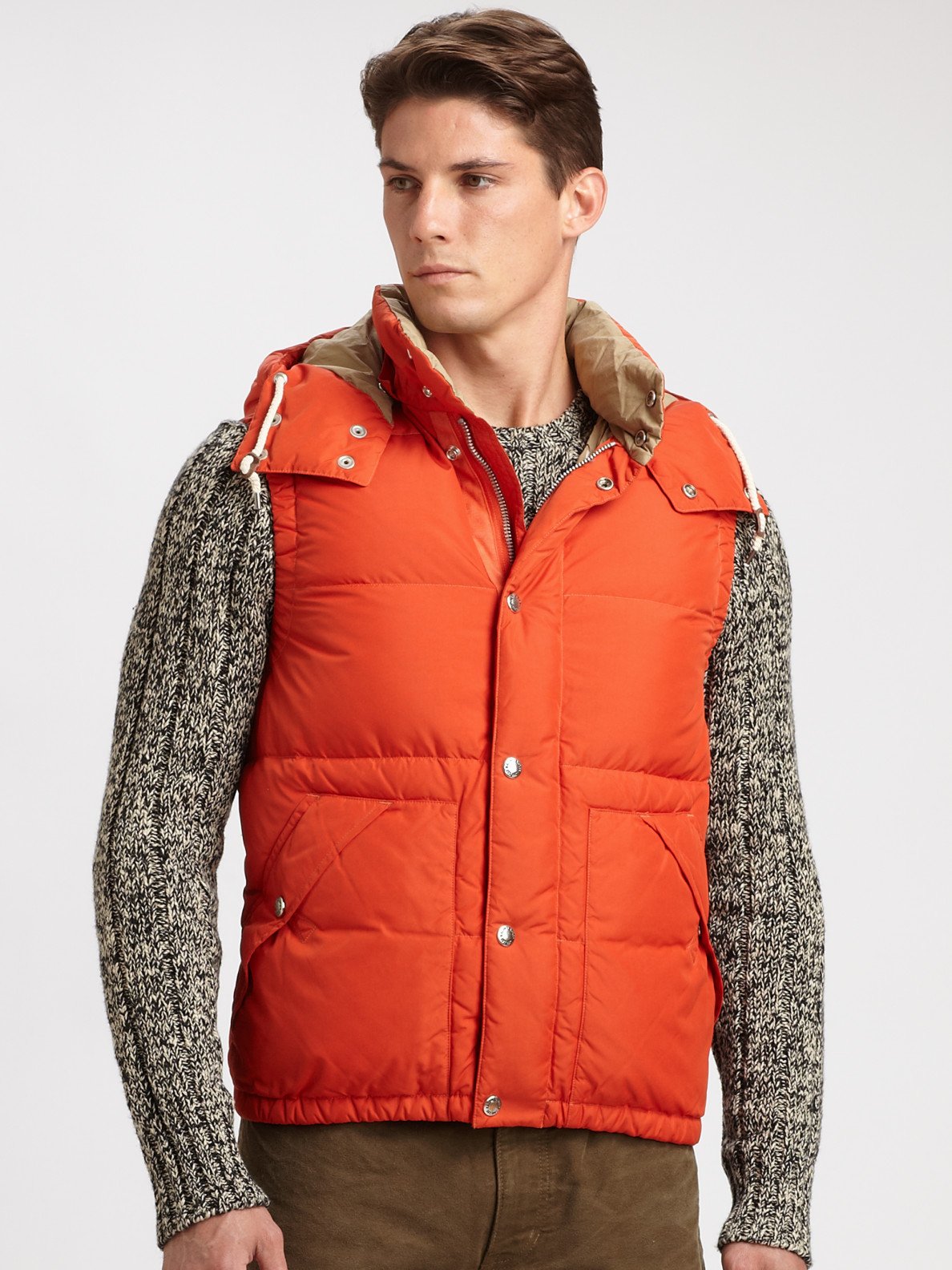 Polo Ralph Lauren Elmwood Down Vest in Orange for Men | Lyst