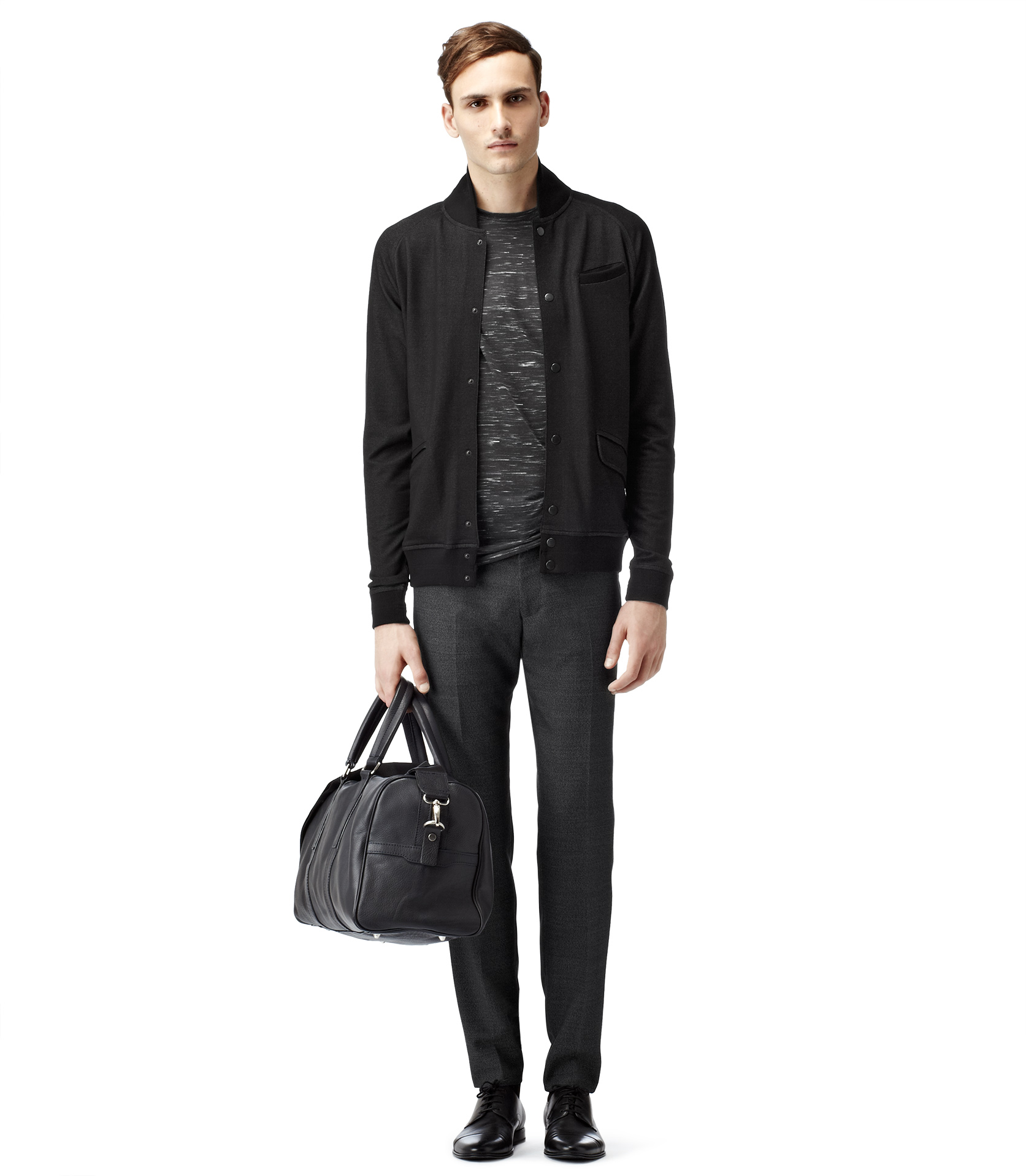 small leather holdall