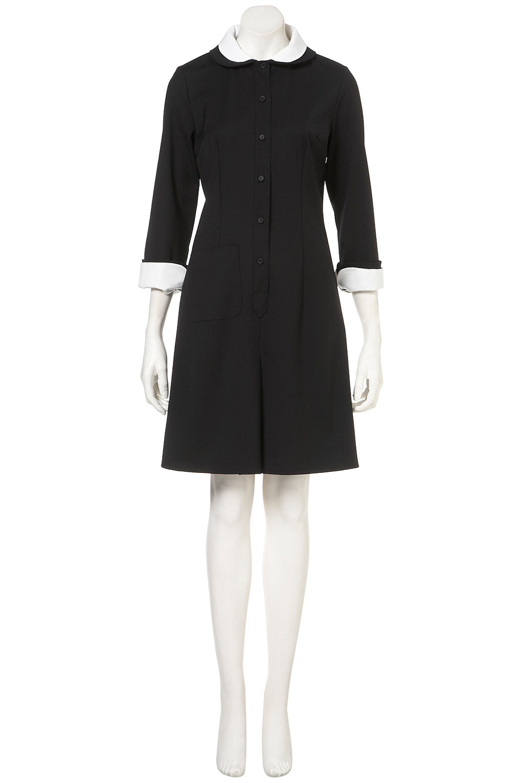 TOPSHOP French Maids Dress in Black - Lyst