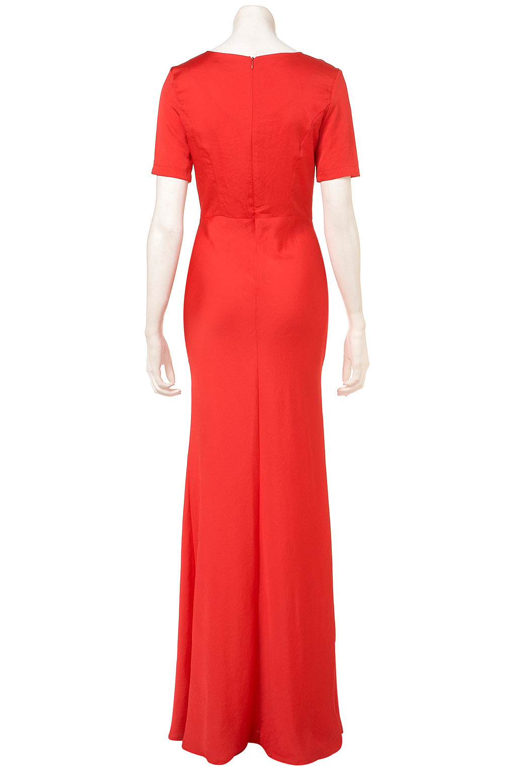 topshop burnt orange dress