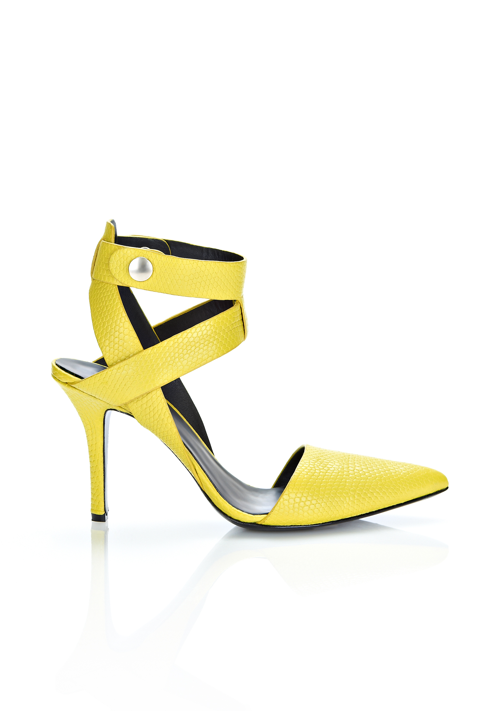 yellow alexander wang heels