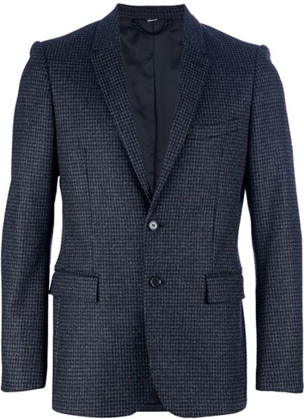 Burberry Dogtooth Jacket in Gray for Men (grey) | Lyst
