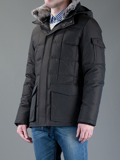 Lyst - Woolrich Blizzard Quilted Jacket in Brown for Men