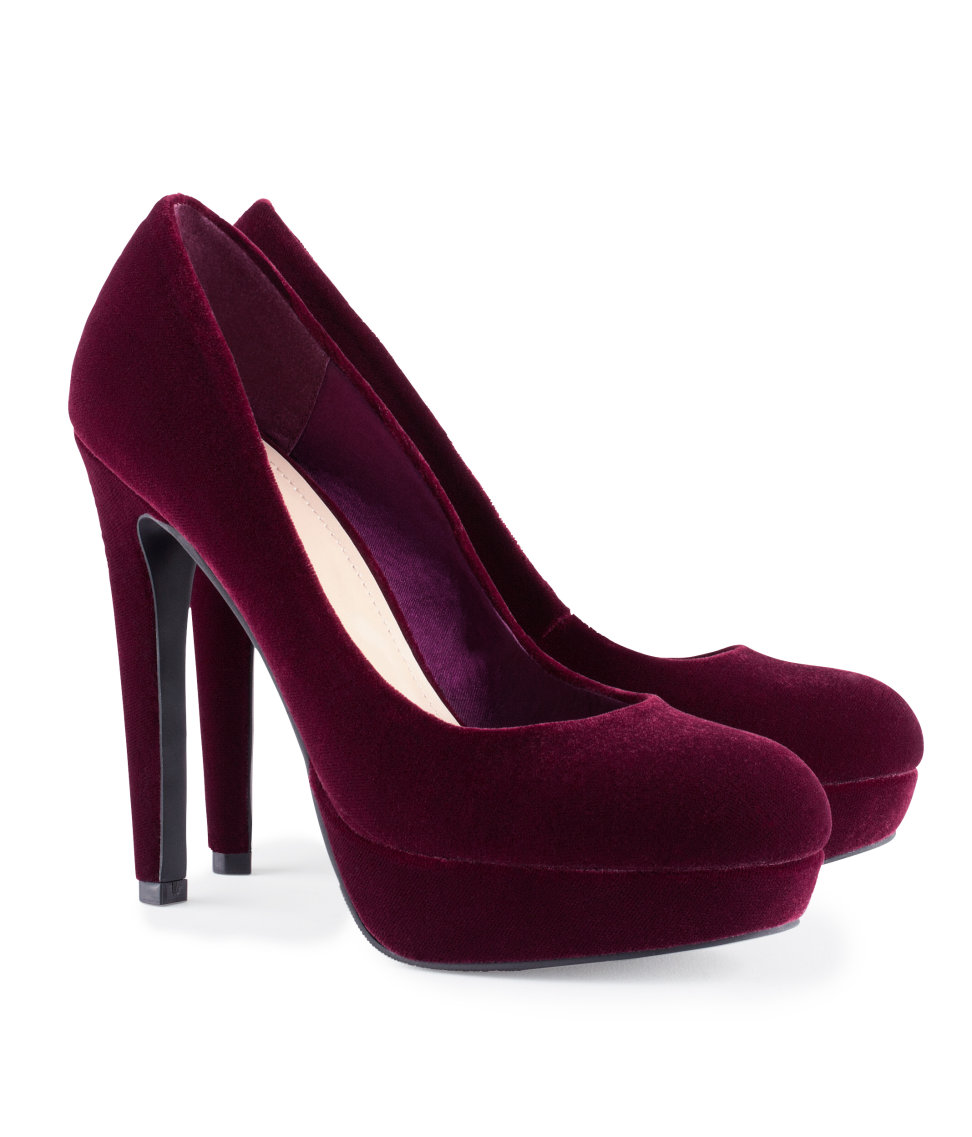 H\u0026M Shoes in Burgundy (Red) | Lyst