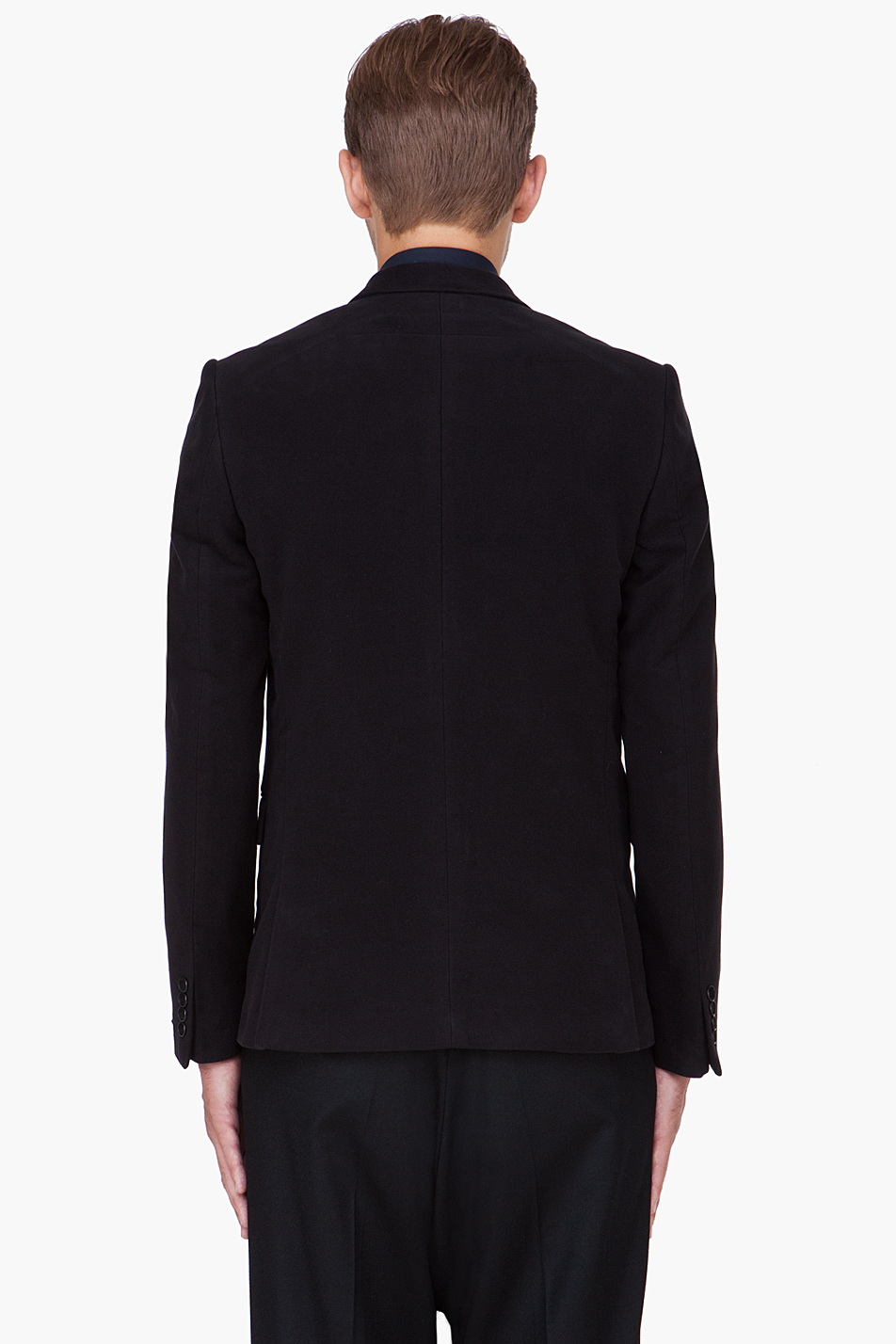 Givenchy Black Moleskin Blazer for Men - Lyst