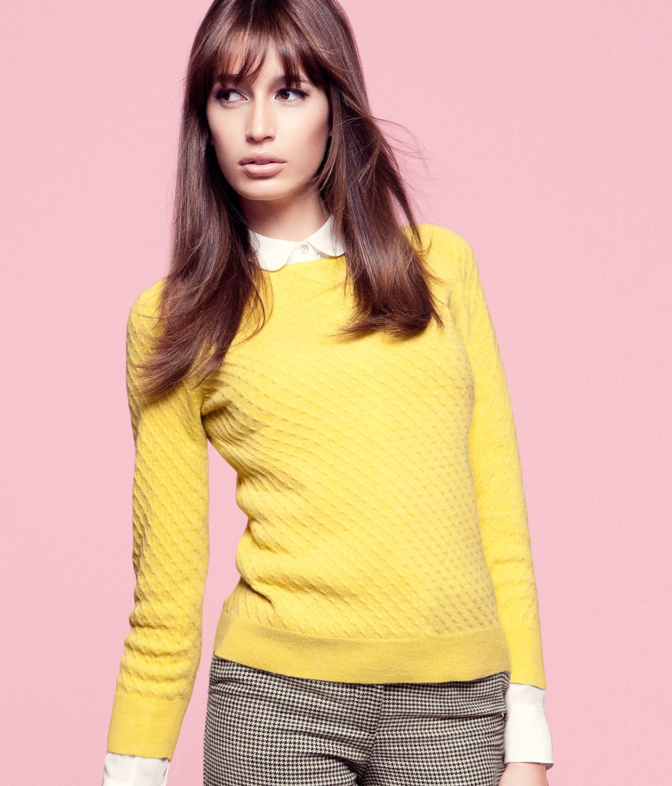 cashmere yellow sweater