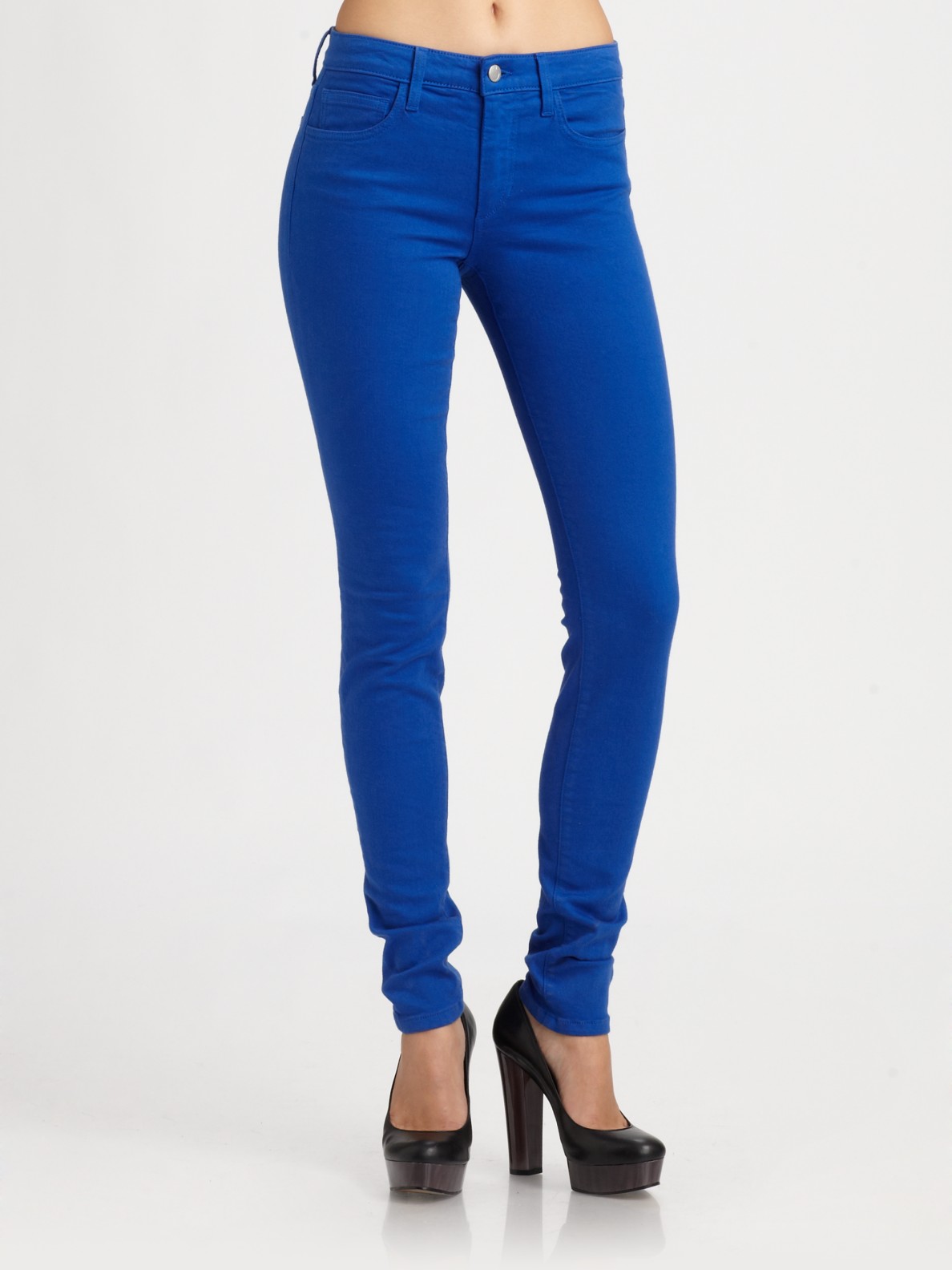 Lyst - Joe's jeans Colored Skinny Jeans in Blue