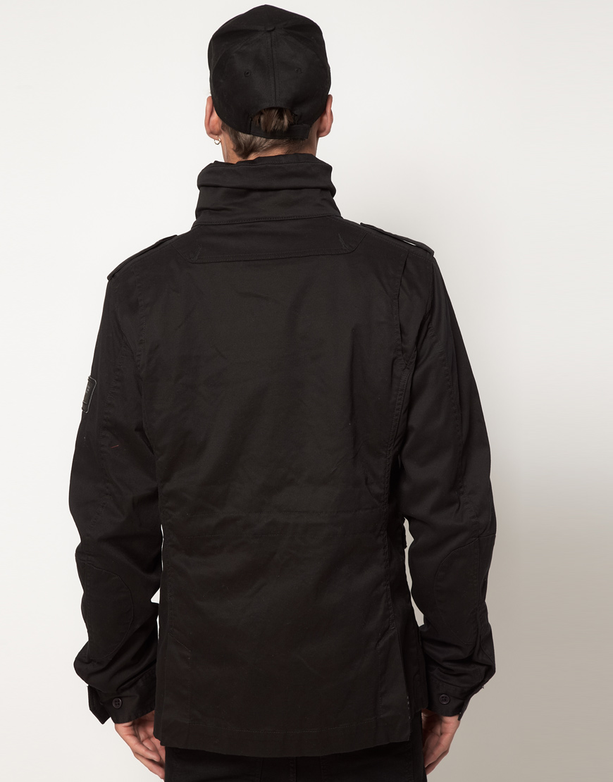 DIESEL Field Jacket in Black for Men Lyst