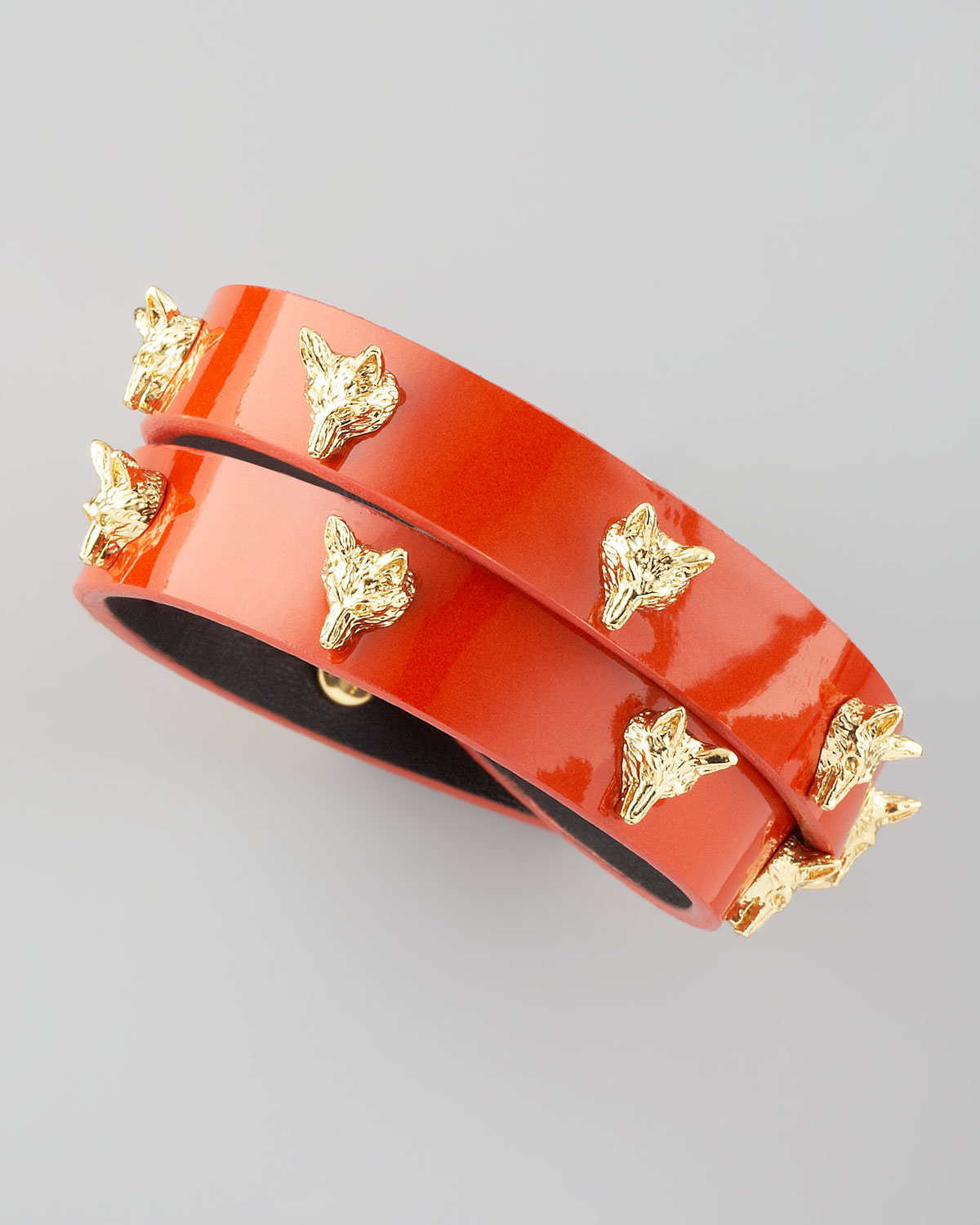 Tory Burch Fox Studded Wrap Bracelet in Red Lyst