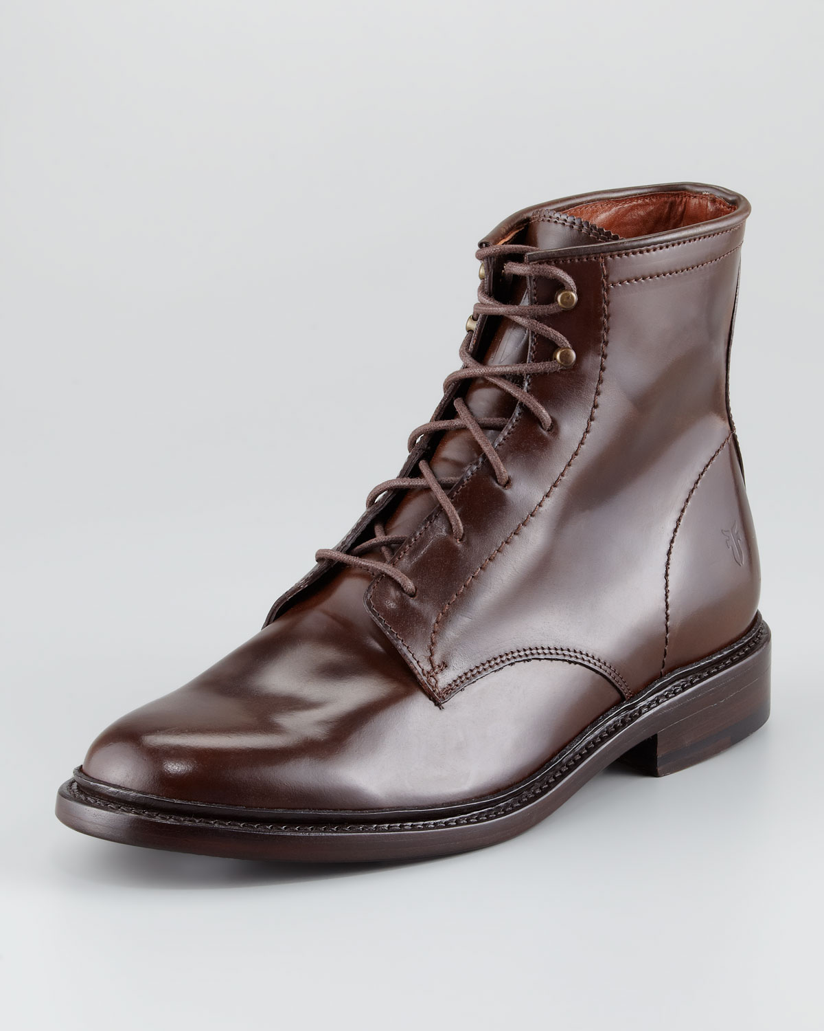 Frye James Shell Cordovan Boot in Brown 