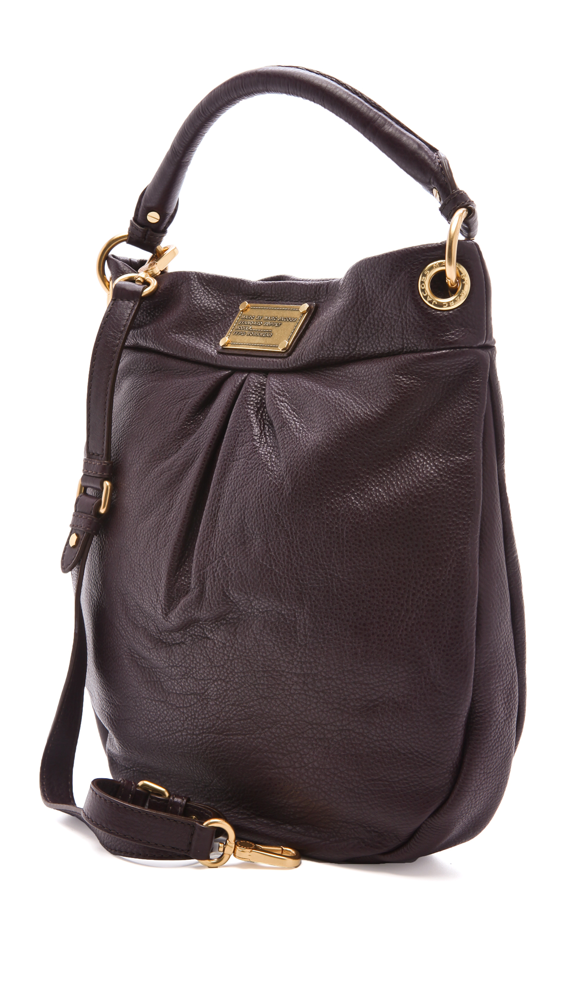 Marc By Marc Jacobs Classic Q Hillier Leather Hobo Bag Literacy Basics