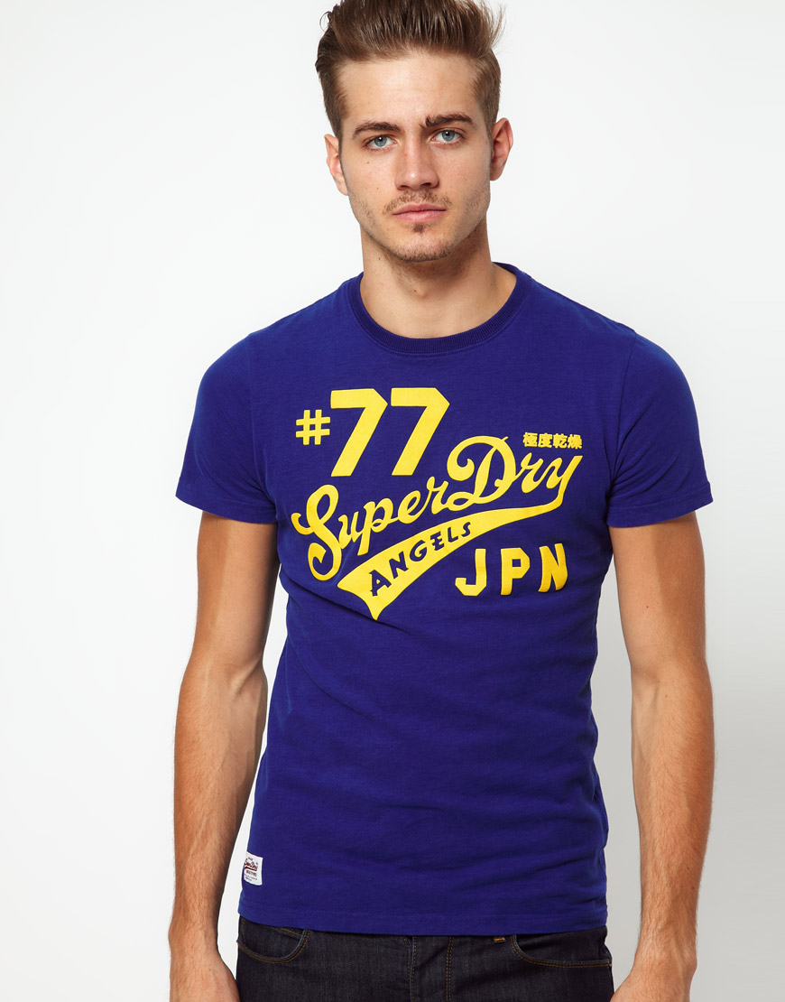 Lyst - Superdry Tshirt in Blue for Men