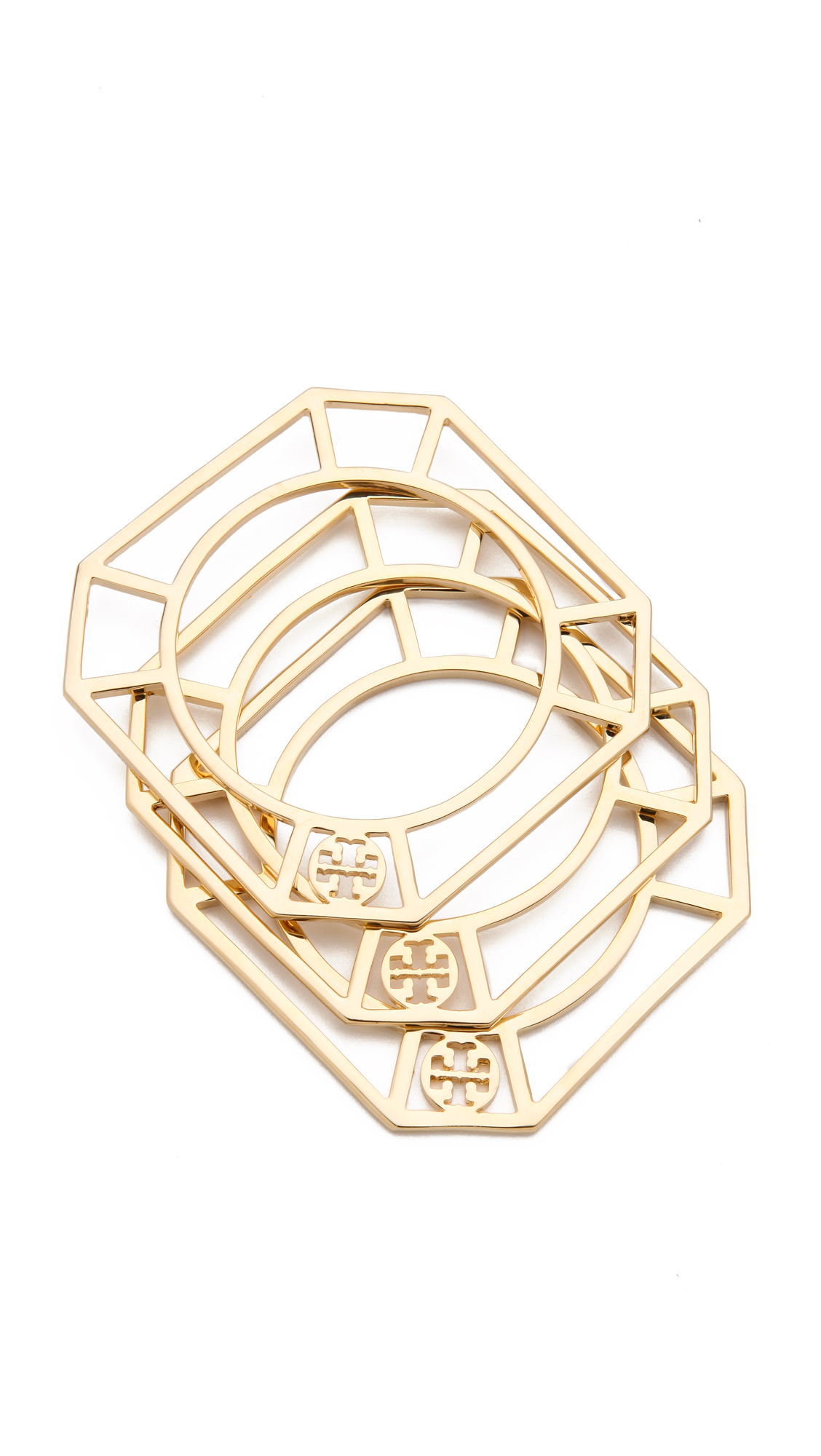 Tory Burch Audrina Stacking Bangles in Gold (Metallic) Lyst