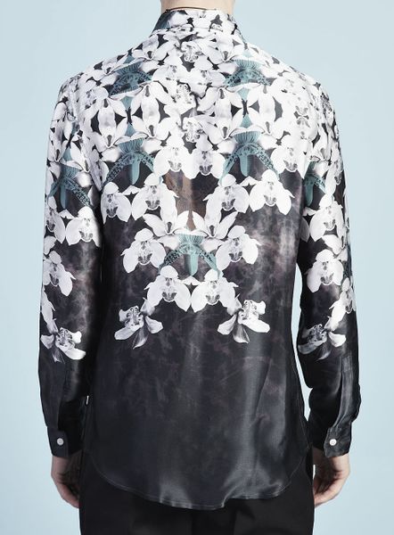 Topman Tmd Orchid Placement Shirt in White for Men | Lyst